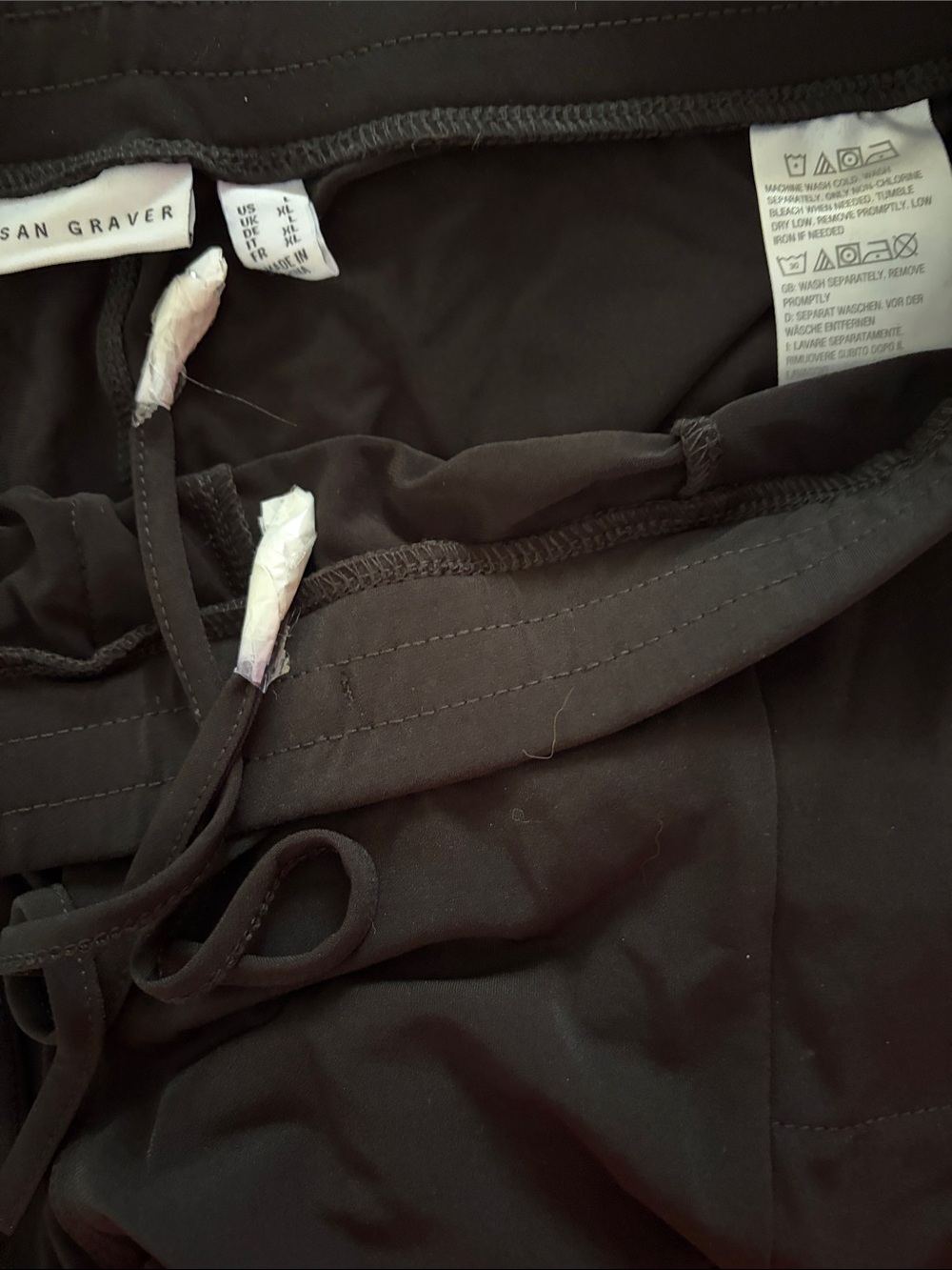 Susan Graver Black Cropped Wide-Leg Pull-On Pants - Picture 3 of 3